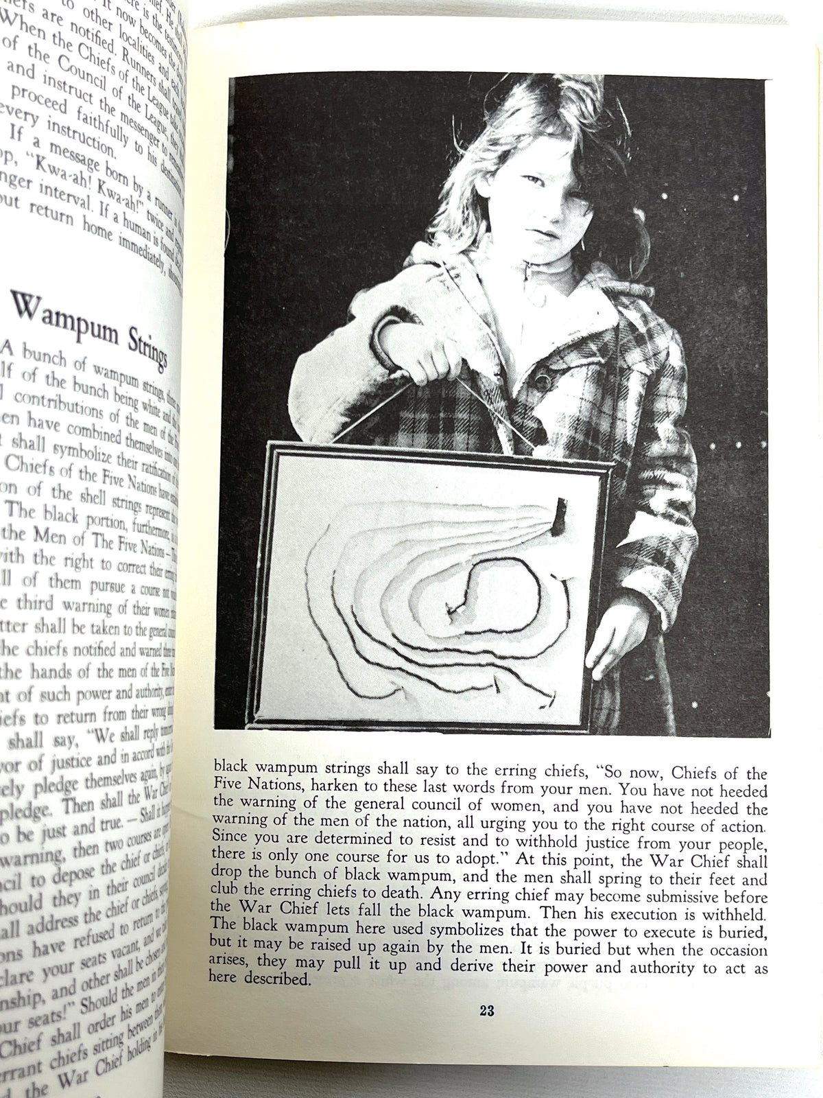 Wampum Belts, Tehanetorens, Six Nations Indian Museum, Near Fine staple bound