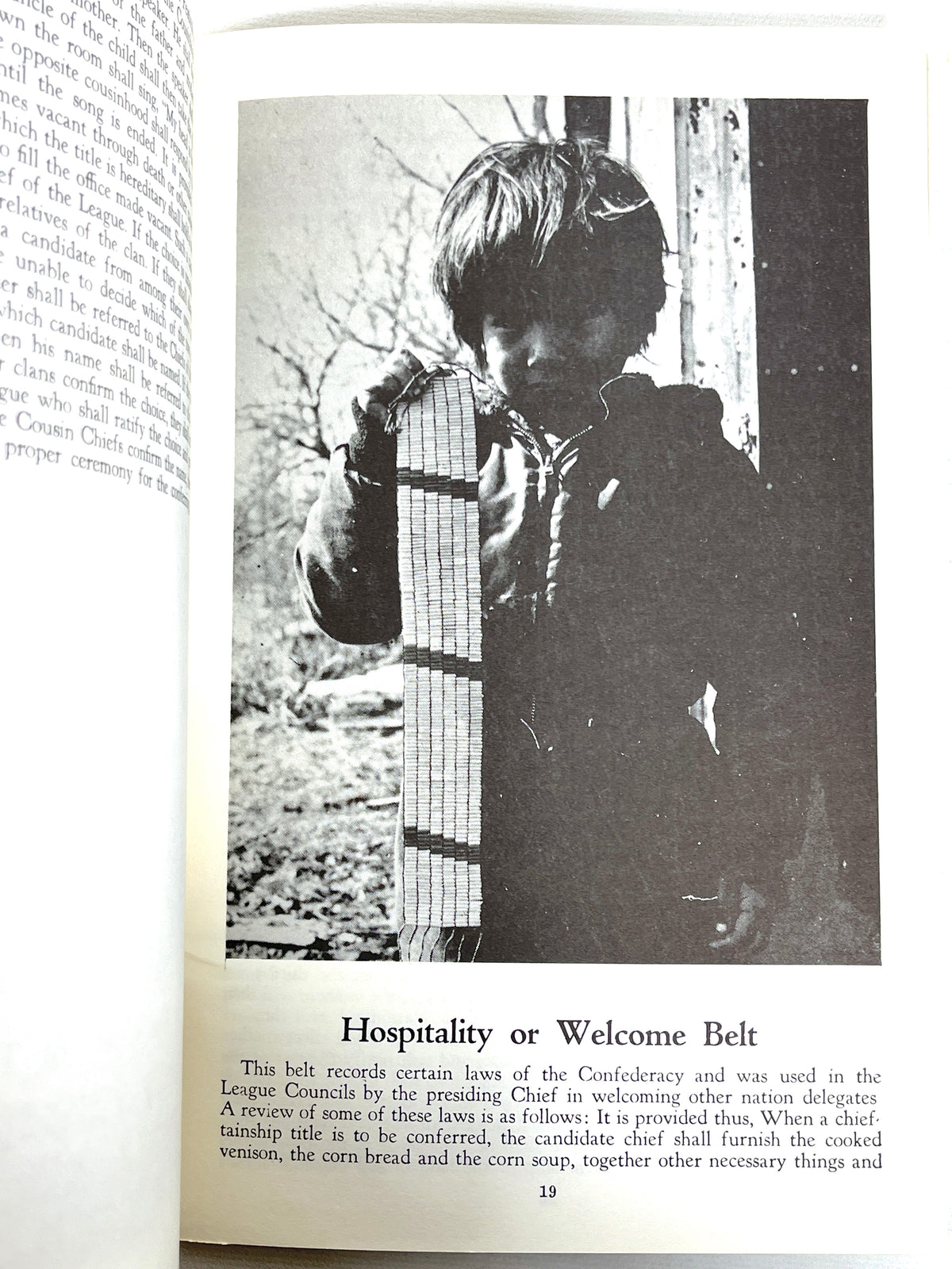 Wampum Belts, Tehanetorens, Six Nations Indian Museum, Near Fine staple bound
