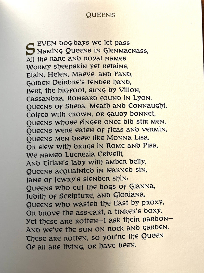 J.M. Synge, Queens, Illustrated by Harry Clarke, Ireland, Dolmen Press Limited, 1986, Fine HC