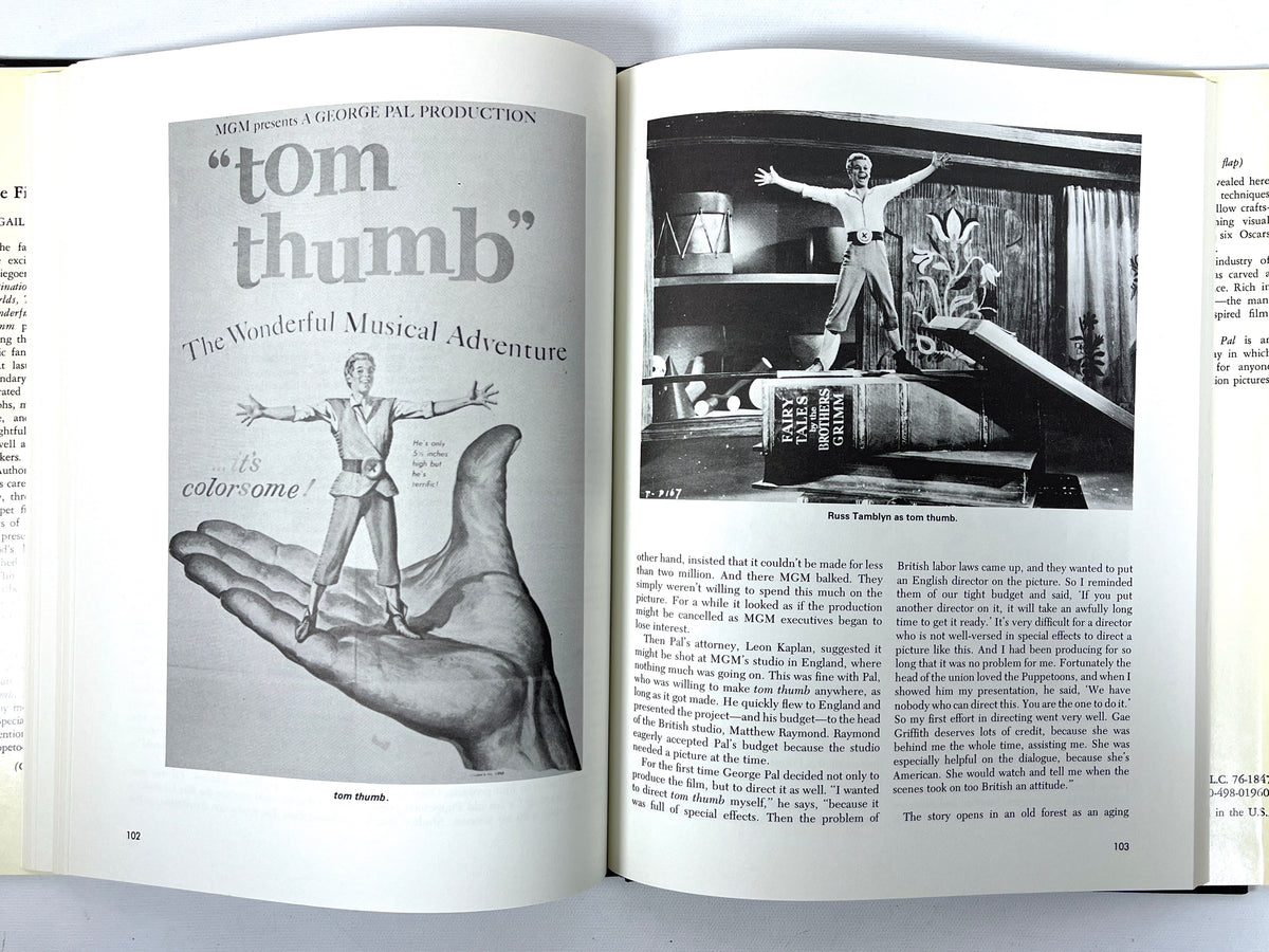 The Films of George Pal, Gail Morgan Hickman, 1977, Near Fine hardcover w/dust jacket