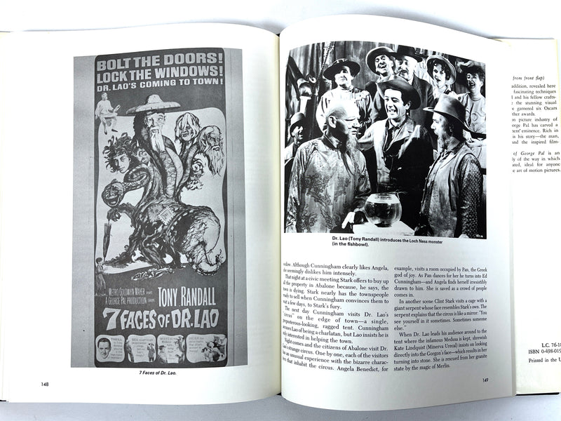 The Films of George Pal, Gail Morgan Hickman, 1977, Near Fine hardcover w/dust jacket