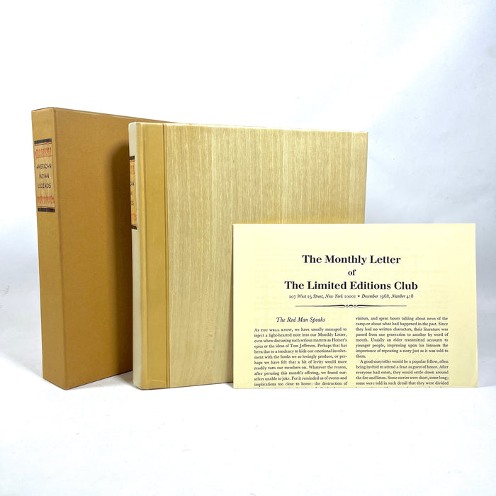 American Indian Legends, Illus by Everett Lee Jackson, 1968, SIGNED, NF HC w/slipcase