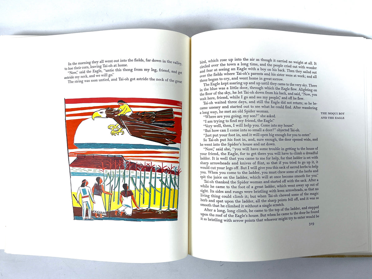 American Indian Legends, Illus by Everett Lee Jackson, 1968, SIGNED, NF HC w/slipcase