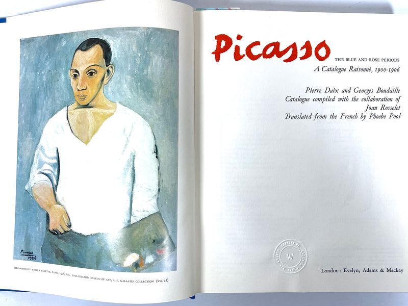 Picasso: The Blue and Rose Periods, A Catalogue Raisonné, 1900-1906; 1967, VG+ HC, no DJ