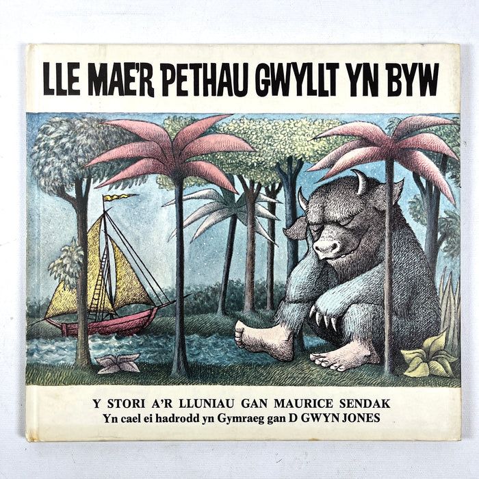 Maurice Sendak, Lle Mae’r Pethau Gwyllt Yn Byn, Pridgeon Pub 1973, VG HC, Welsh