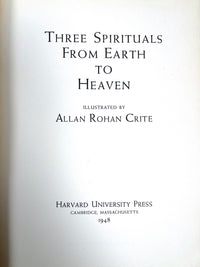 Allan Rohan Crite, Three Spirituals from Earth to Heaven, Harvard Univ Press 1948, VG HC
