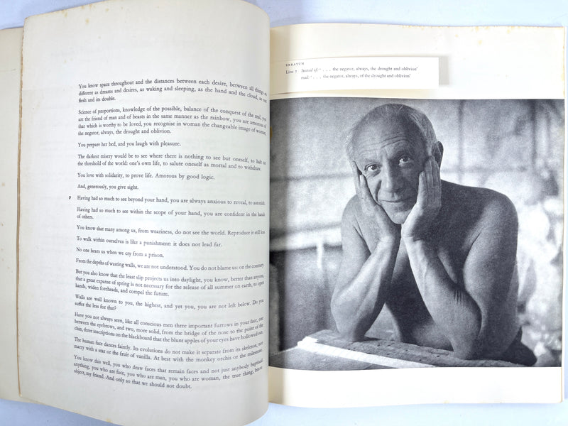 Homage to Picasso on His 70th Birthday: Drawings and Watercolors Since 1893, Lund Humphries, 1951, SC, VG.