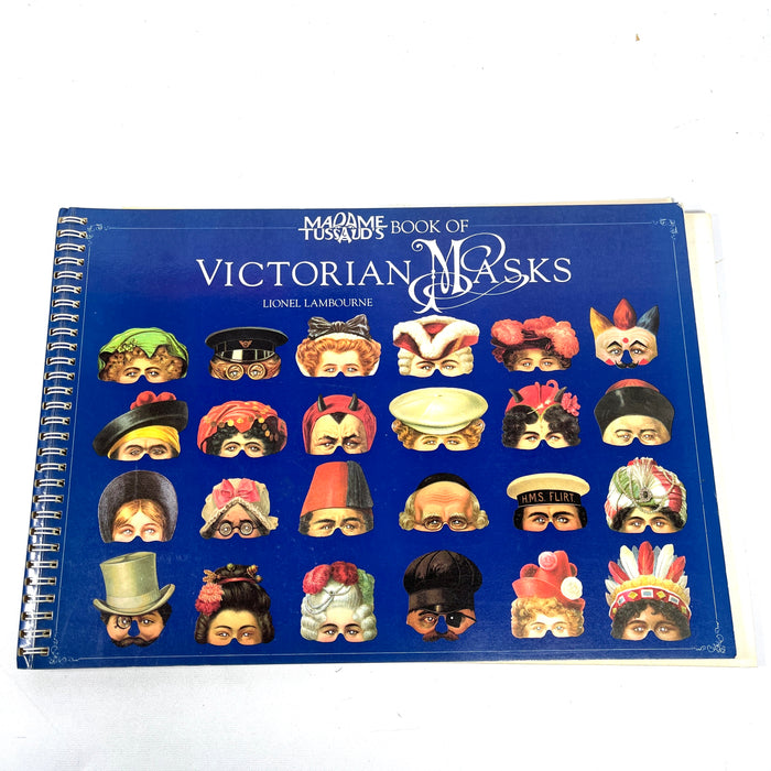 Madame Tussaud's Book of Victorian Masks, 1st Edition Thus, 1987, Near Fine spiral bound