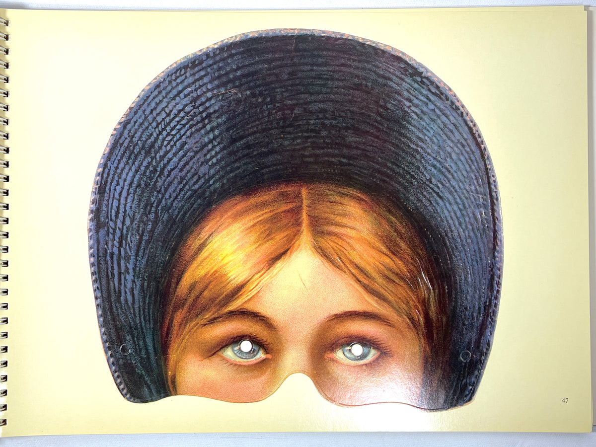 Madame Tussaud's Book of Victorian Masks, 1st Edition Thus, 1987, Near Fine spiral bound