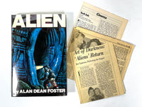 Alan Dean Foster, Alien, Warner Books Edition, 1979, Near Fine hardcover w/dust jacket