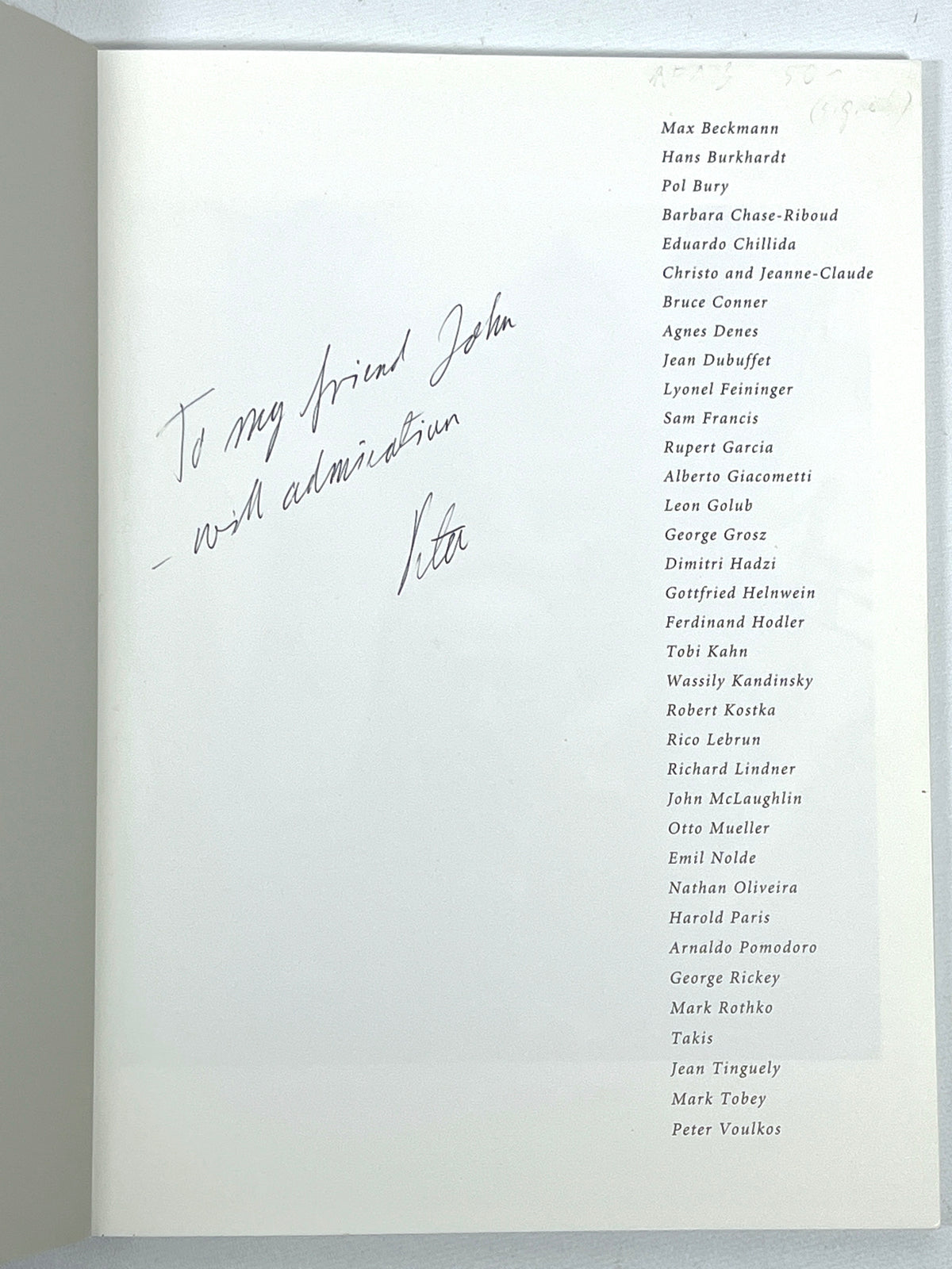 Cross-Currents in Modern Art : A Tribute to Peter Selz, 2000, SIGNED by Selz, VG SC