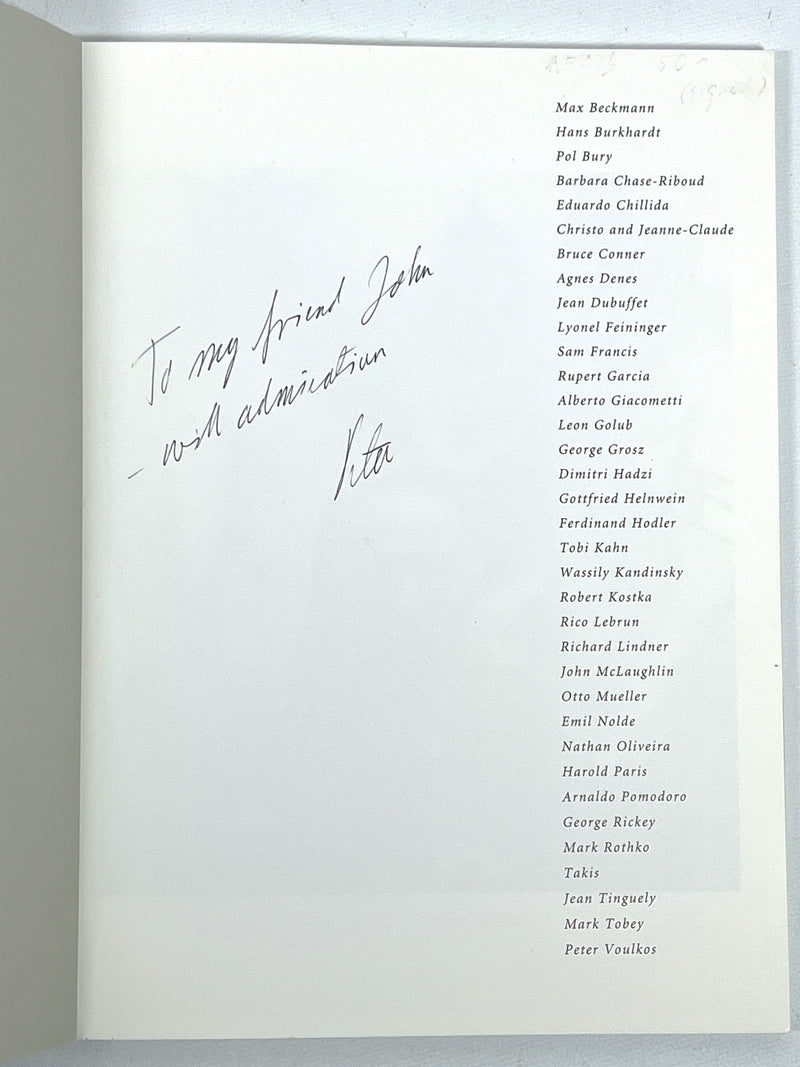 Cross-Currents in Modern Art : A Tribute to Peter Selz, 2000, SIGNED by Selz, VG SC
