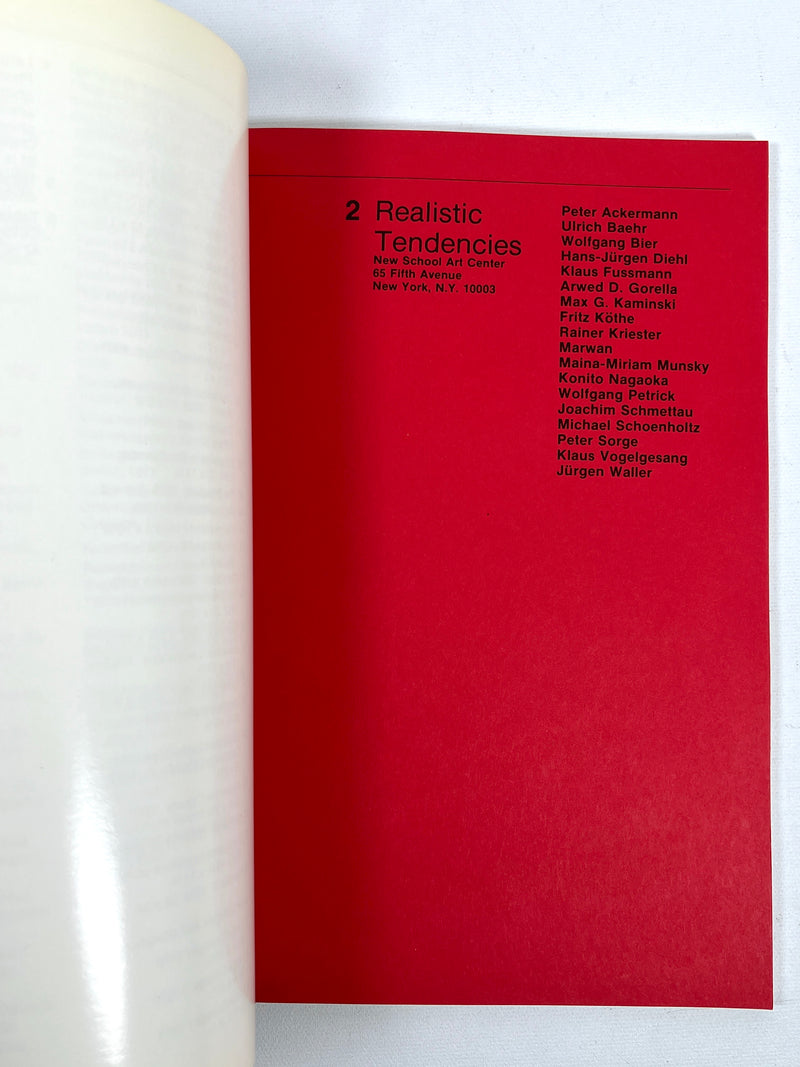 Berlin Now: Contemporary Art, 1977, Goethe House, NY, Very Good softcover