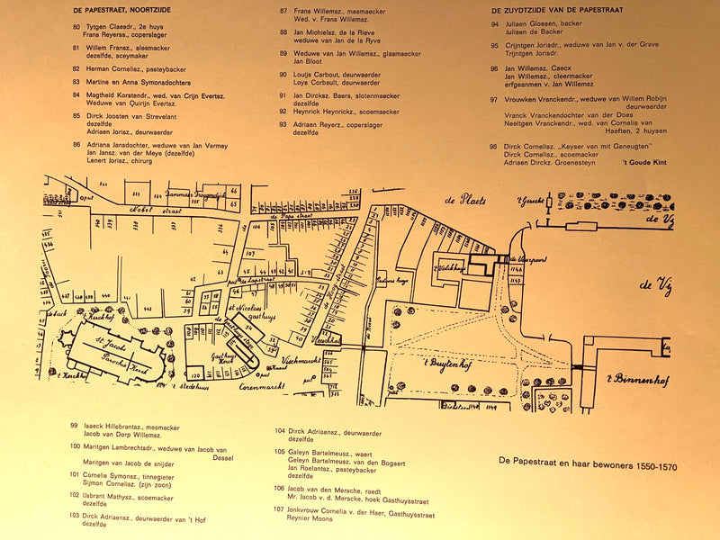 De Papestraat in de Loop der Eeuwen, c. 1978, Folio w/27 Plates, Very Good