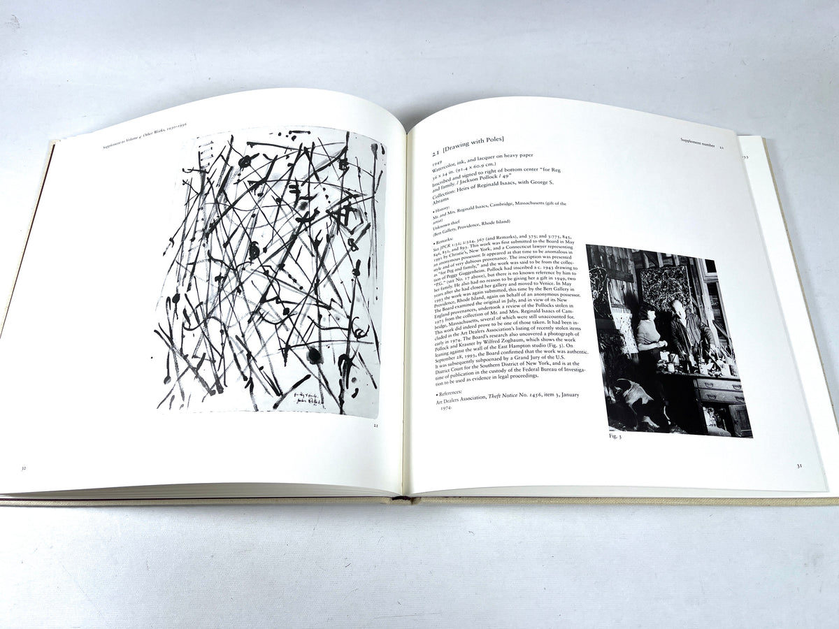Jackson Pollock: Supplement Number One, Pollock-Krasner Foundation 1995, Fine HC