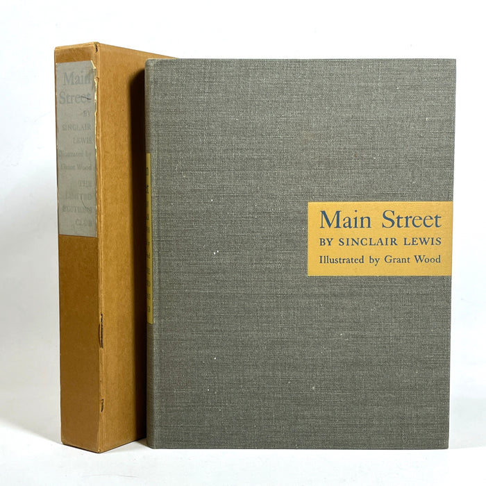 Main Street, Sinclair Lewis, Grant Wood, Limited Editions Club, NF SC & VG slipcase