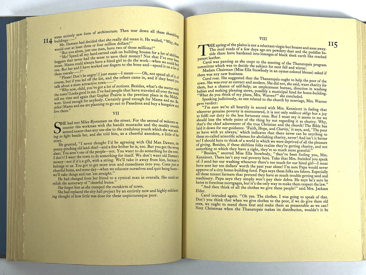 Main Street, Sinclair Lewis, Grant Wood, Limited Editions Club, NF SC & VG slipcase