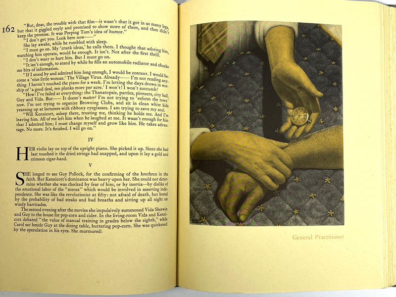 Main Street, Sinclair Lewis, Grant Wood, Limited Editions Club, NF SC & VG slipcase