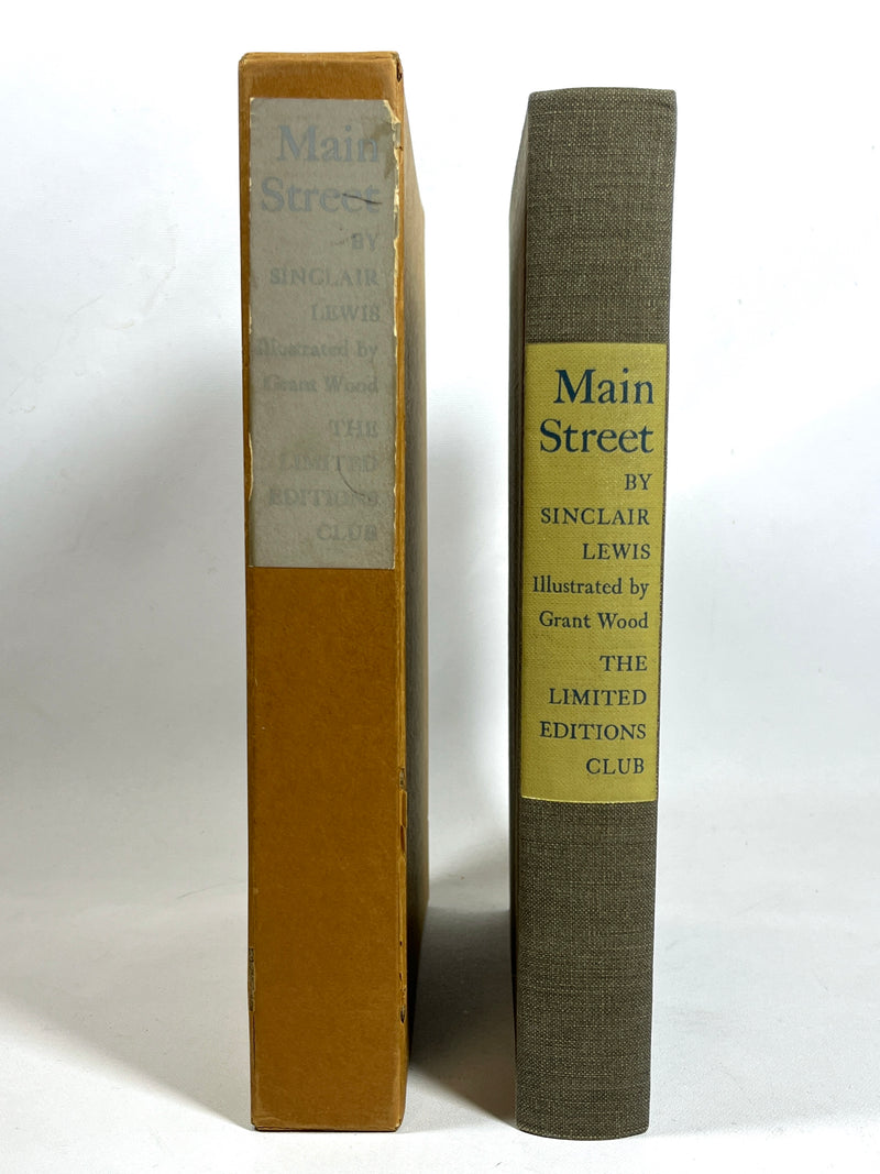 Main Street, Sinclair Lewis, Grant Wood, Limited Editions Club, NF SC & VG slipcase