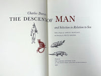 The Descent of Man, Charles Darwin, Fritz Kredel, 1971 Limited Editions Club, NF HC