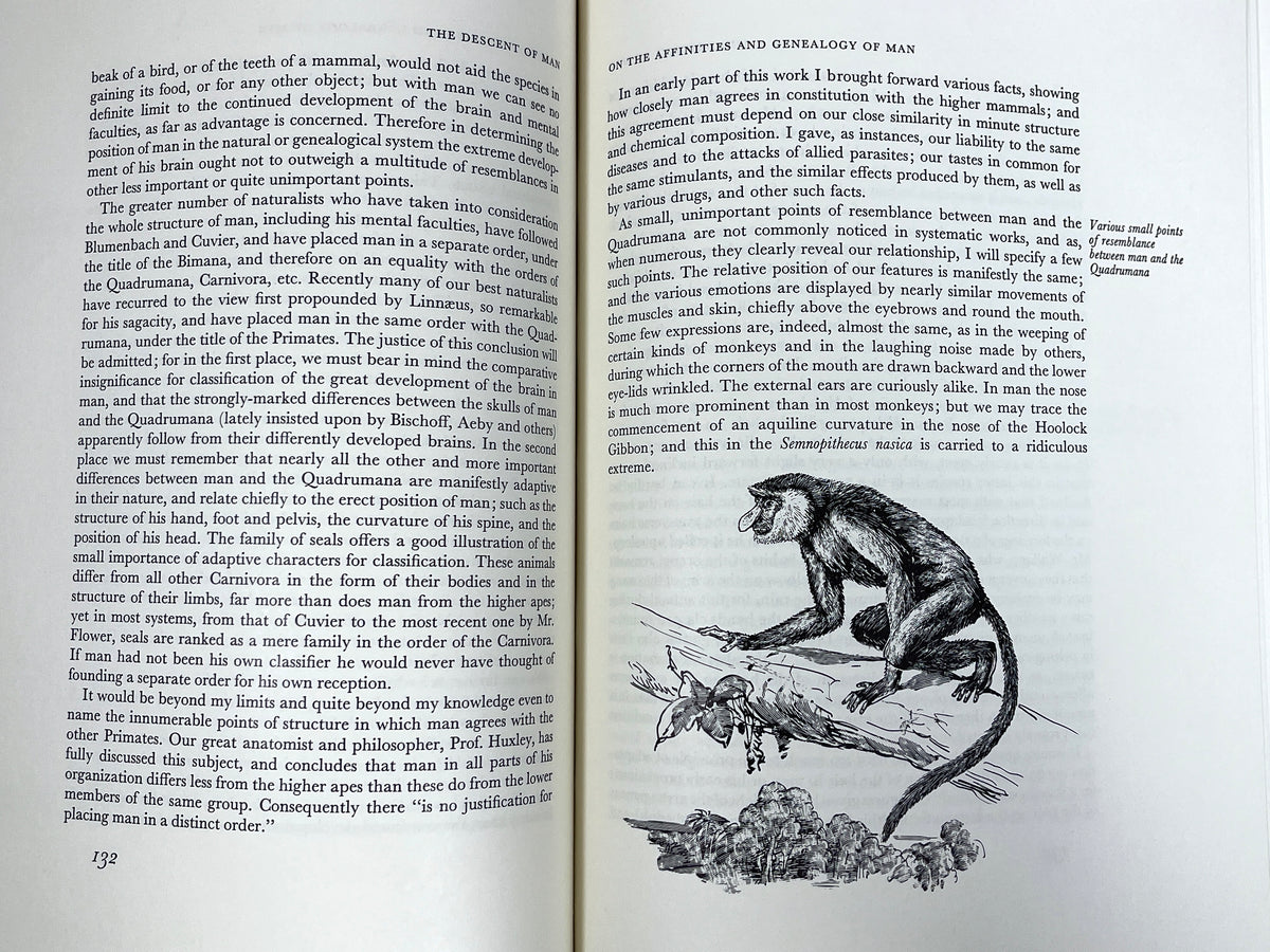 The Descent of Man, Charles Darwin, Fritz Kredel, 1971 Limited Editions Club, NF HC