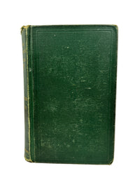 Vintage green book on a white background