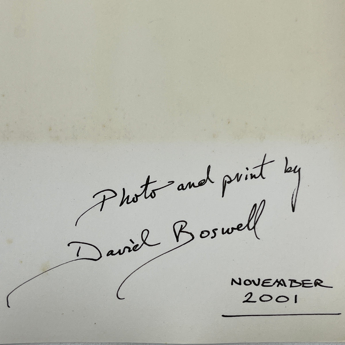 Allen Ginsberg Photograph, by Daniel Boswell, 1978, reprinted in 2001