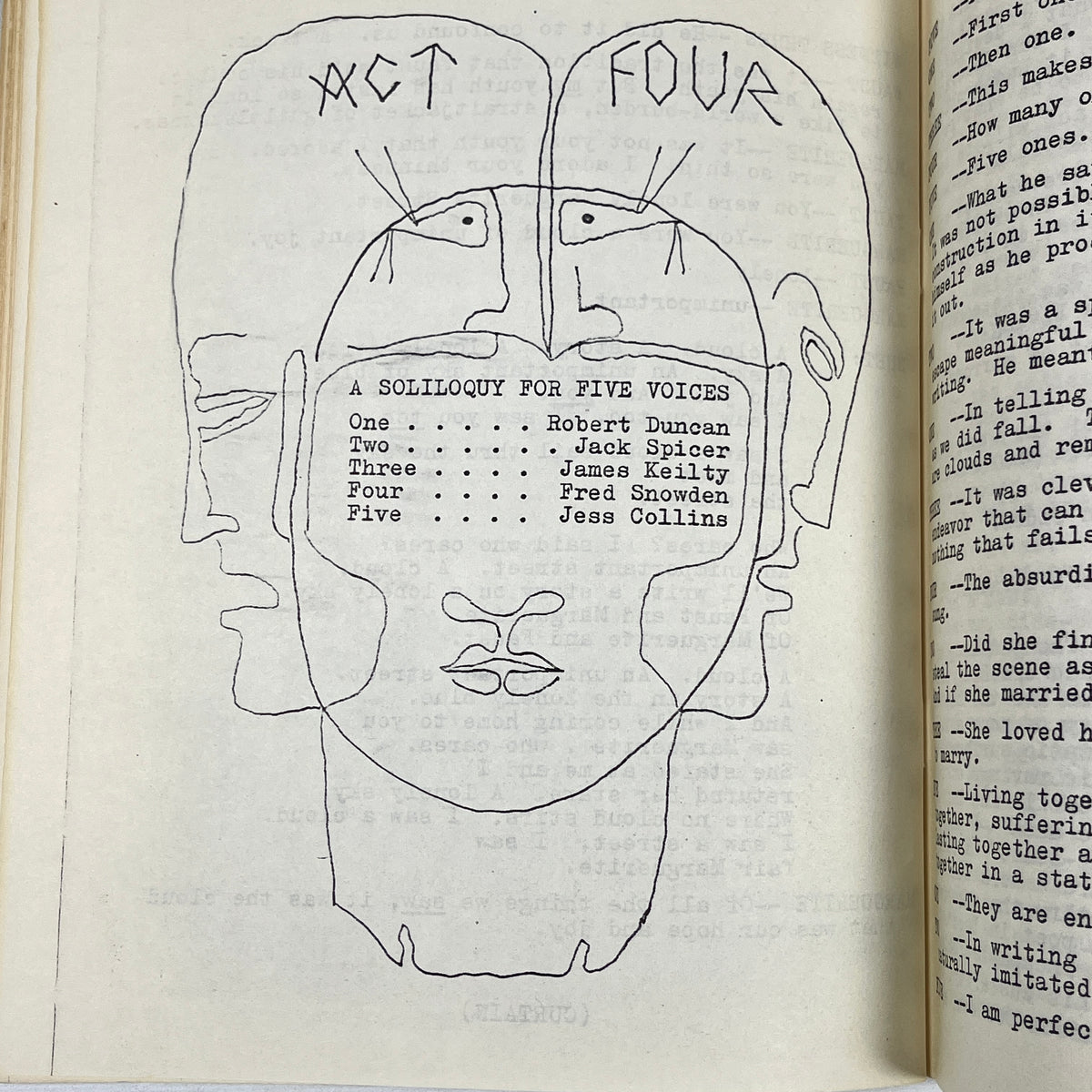 Faust or Foutu a Comic Masque, Robert Duncan, 1960, one/#750 Very Good softcover