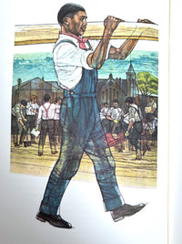 Booker T. Washington, Up From Slavery, Illus. Denver Gillen, 1970, SIGNED, NF HC w/slipcase.
