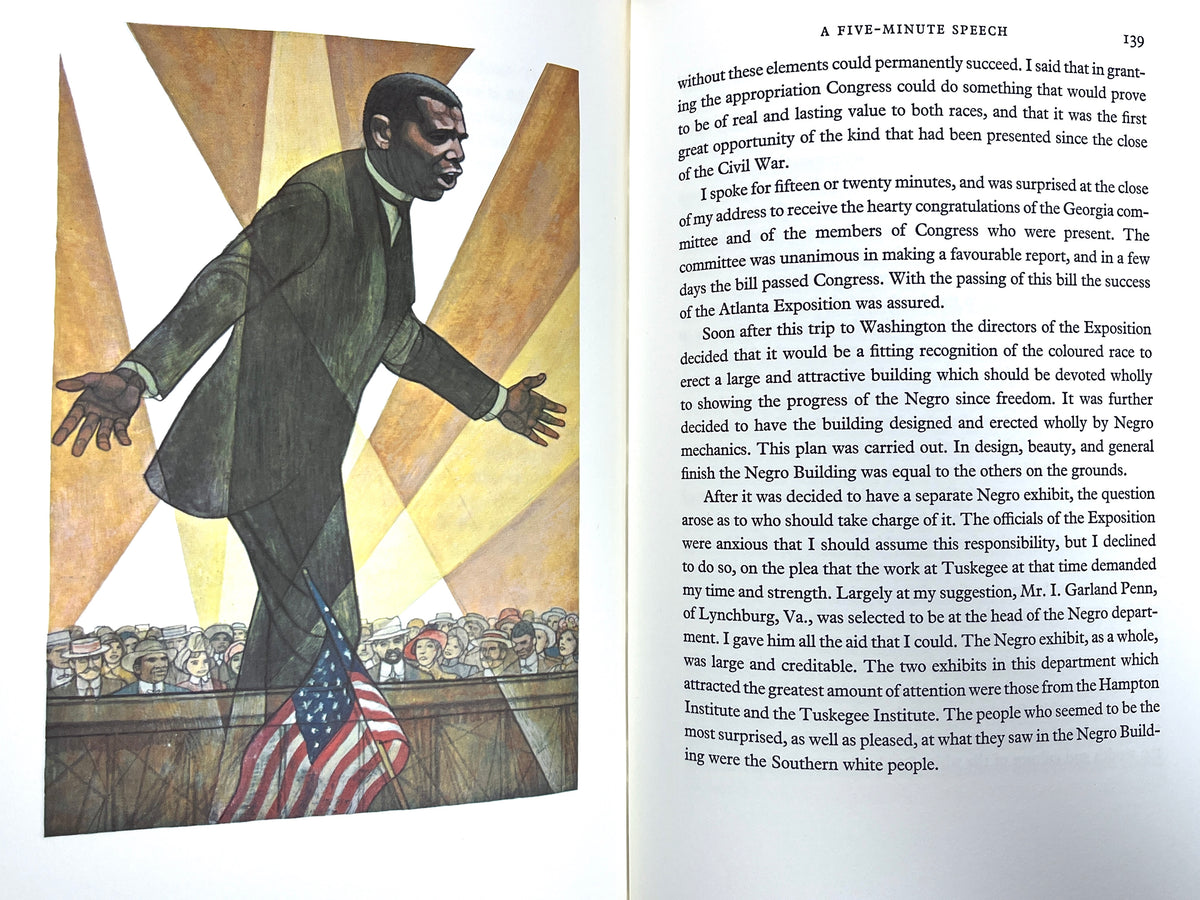 Booker T. Washington, Up From Slavery, Illus. Denver Gillen, 1970, SIGNED, NF HC w/slipcase.