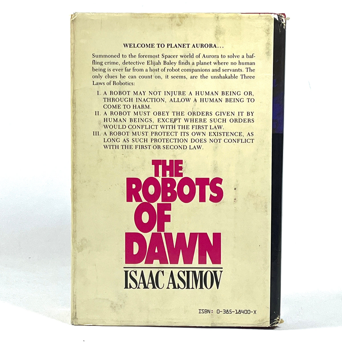Isaac Asimov, The Robots of Dawn, Doubleday & Company, 1st Ed, 1983, Very Good HC w/DJ