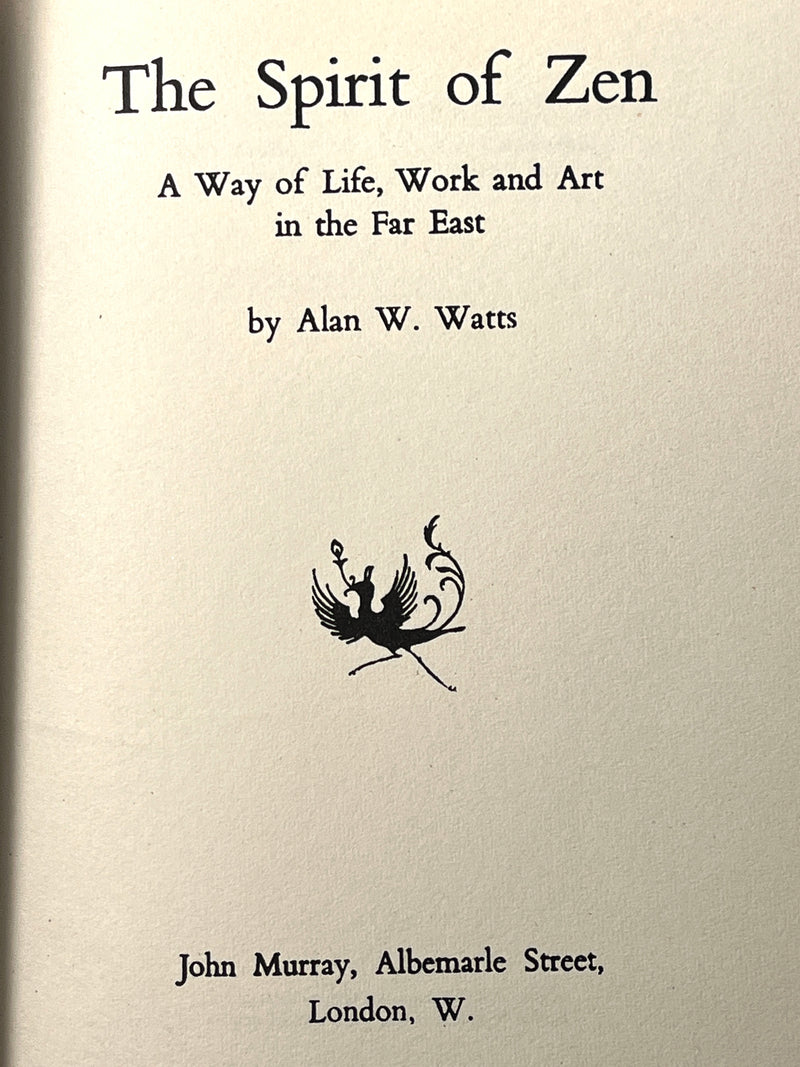 The Spirit of Zen: A Way of Life, Work and Art in the Far East, Wisdom of the East Series, Third Printing, 1958, HC, VG.