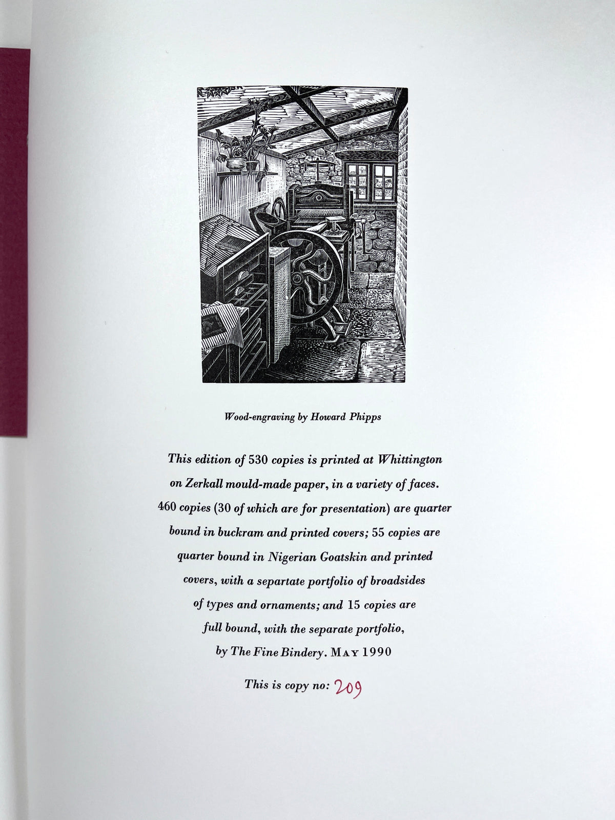A Miscellany of Type, The Whittington Press, 1990, Near Fine hardcover w/slipcase