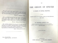 Charles Darwin, On the Origin of Species, 1860, second edition rebound, G+