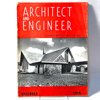 Architect and Engineer, December 1958, Vol. 215 No. 3, Good.