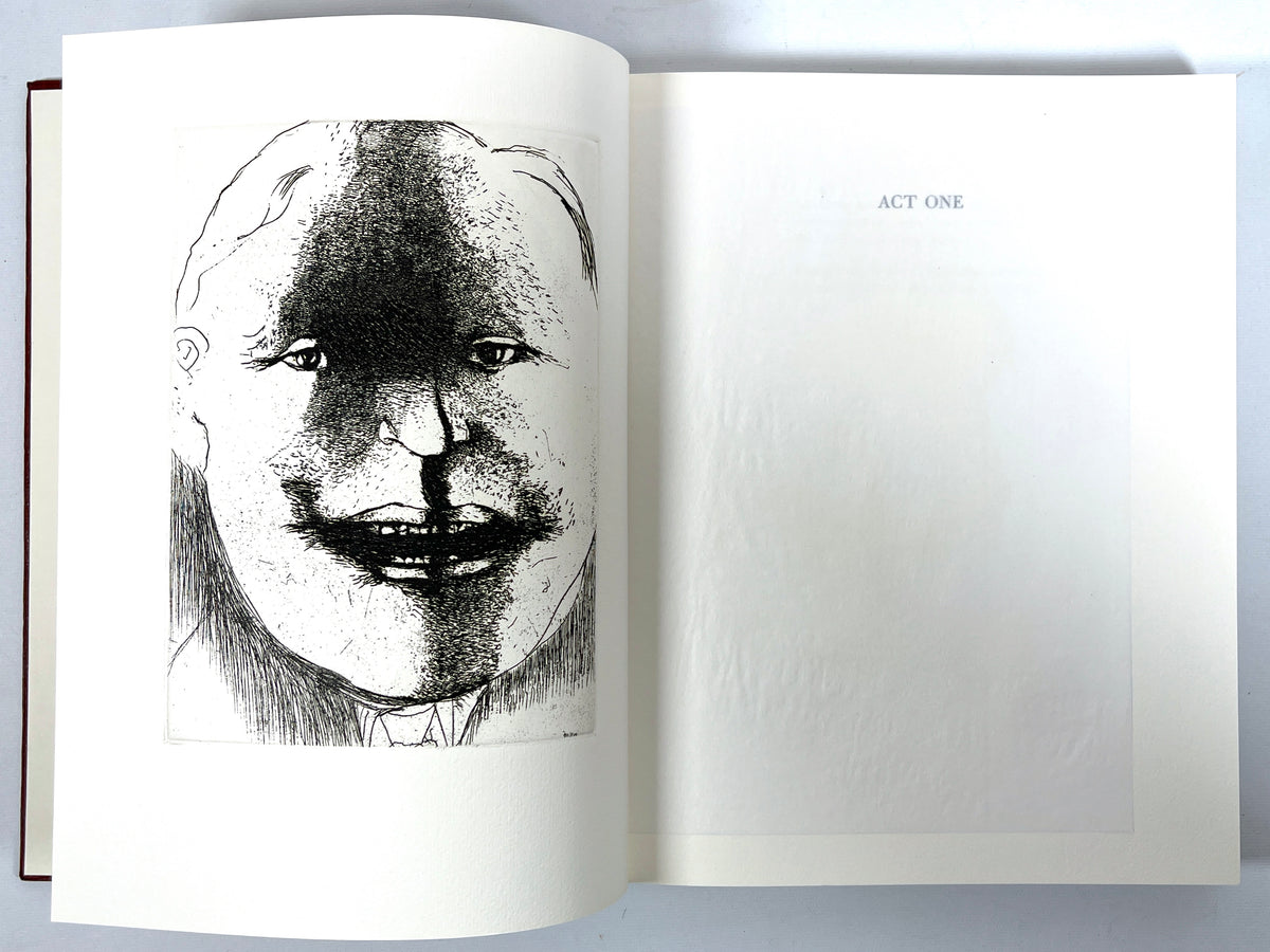 Arthur Miller, Death of a Salesman, Leonard Baskin, SIGNED 2x, 1984, NF HC w/slipcase