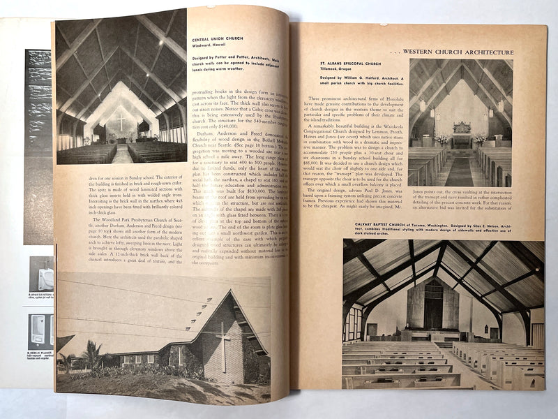 Architect and Engineer, December 1958, Vol. 215 No. 3, Good.