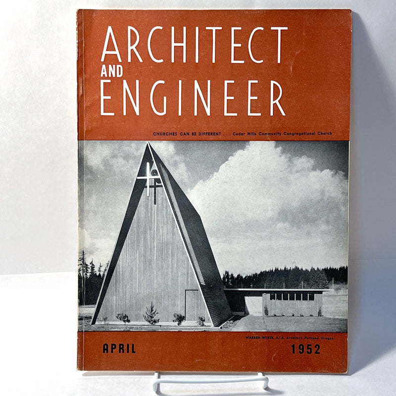 Architect and Engineer, April 1952, Vol. 189, No. 1, Very Good.