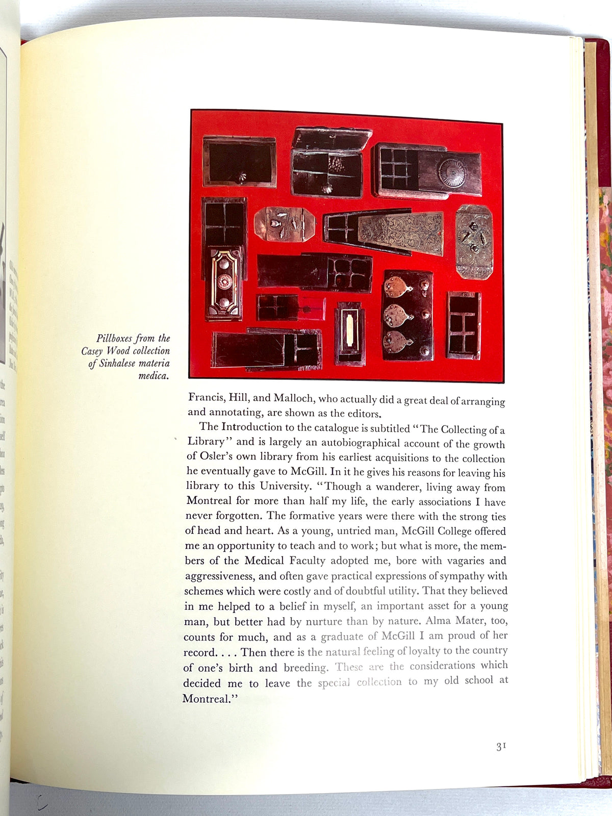 The Osler Library, McGill University, 1979, Near Fine hardcover