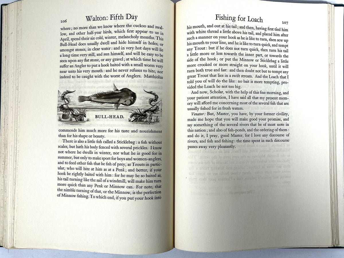 Izaak Walton, The Compleat Angler, Douglas W. Gorsline, SIGNED, 1948, VG HC