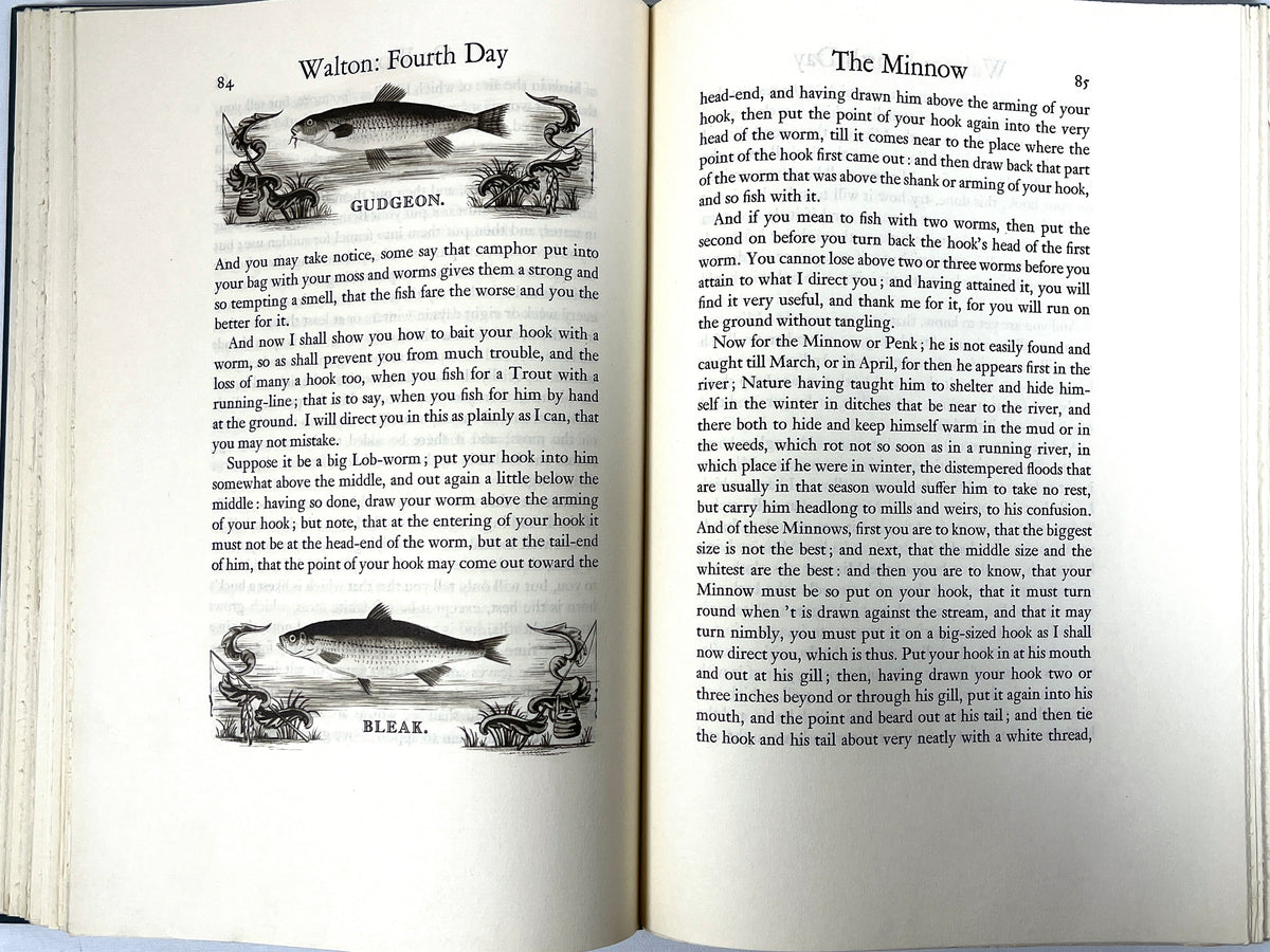 Izaak Walton, The Compleat Angler, Douglas W. Gorsline, SIGNED, 1948, VG HC