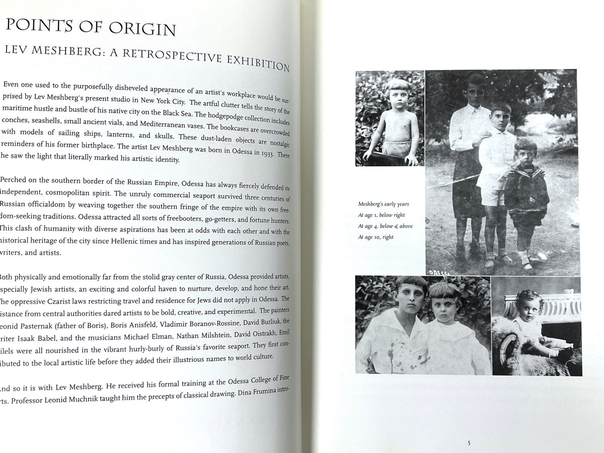 Lev Meshberg: Points of Origin, A Retrospective Exhibition 1972-1999, Very Good softcover
