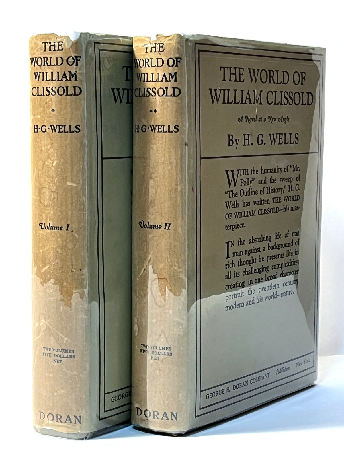 The World of William Clissold: A Novel at a New Angle, H.G. Wells, 2 Vol Set, 1926