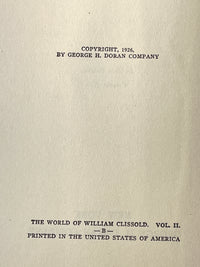 The World of William Clissold: A Novel at a New Angle, H.G. Wells, 2 Vol Set, 1926