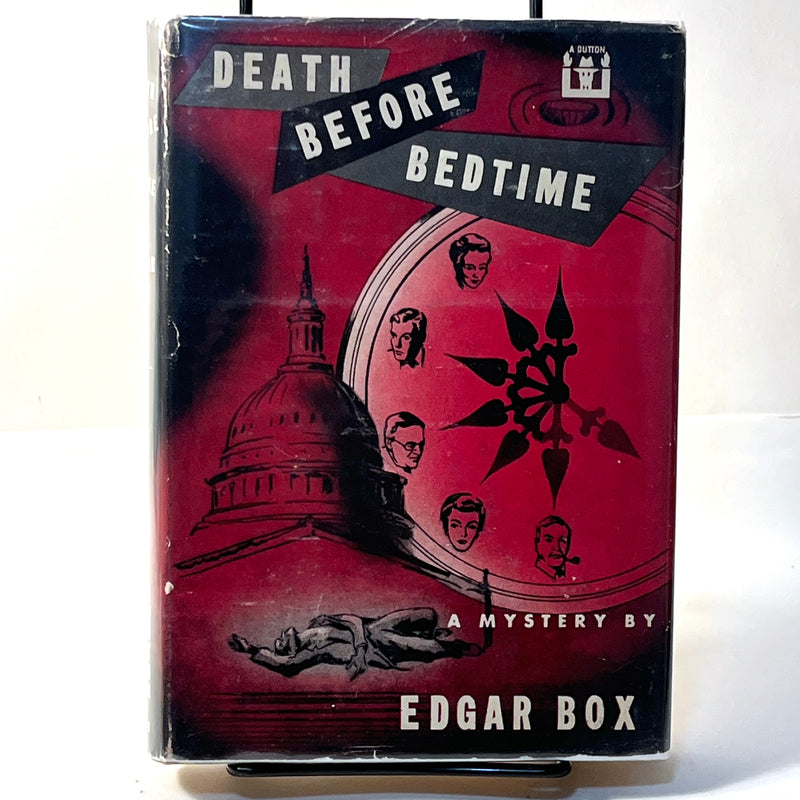 Death Before Bedtime, Edgar Box (Gore Vidal), 1st Ed., 1953, HC, VG, w/DJ.