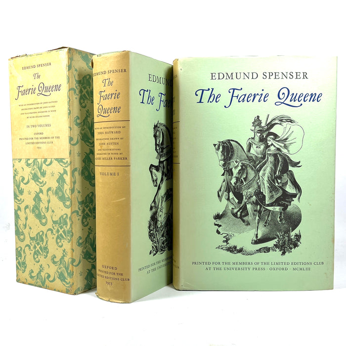 Spenser, The Faerie Queene, 2 Vols, Agnes Miller Parker, SIGNED, 1953, NF HC w/DJ+slipcase