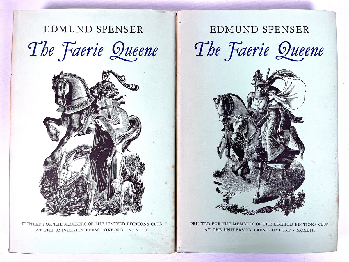 Spenser, The Faerie Queene, 2 Vols, Agnes Miller Parker, SIGNED, 1953, NF HC w/DJ+slipcase
