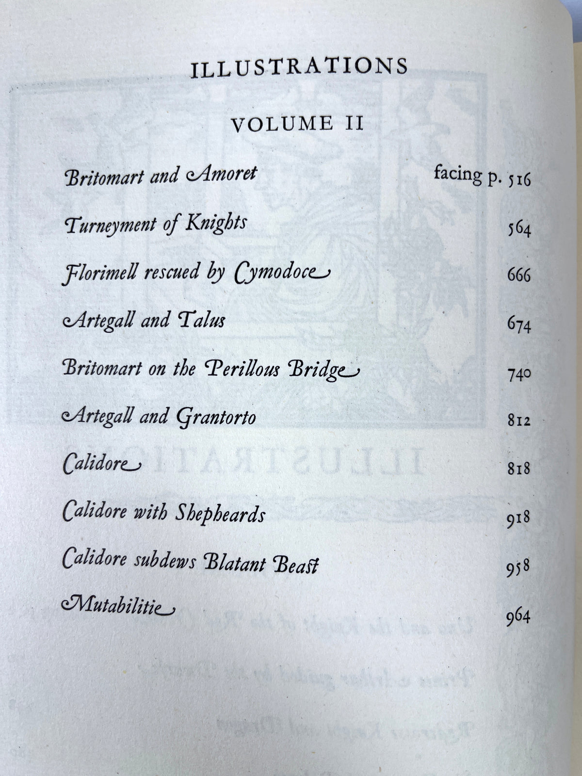 Spenser, The Faerie Queene, 2 Vols, Agnes Miller Parker, SIGNED, 1953, NF HC w/DJ+slipcase