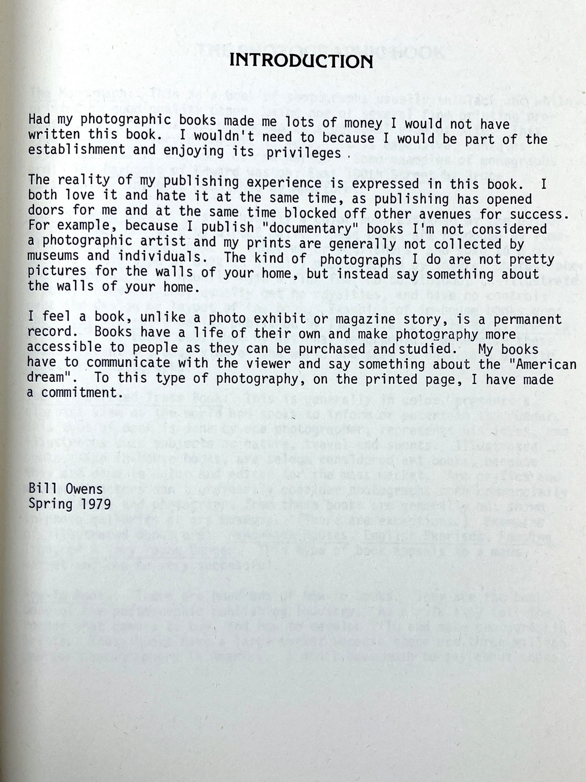 Bill Owens, Publish Your Photo Book (A Guide to Self-Publishing), 1st Print, 1979, VG+ SC