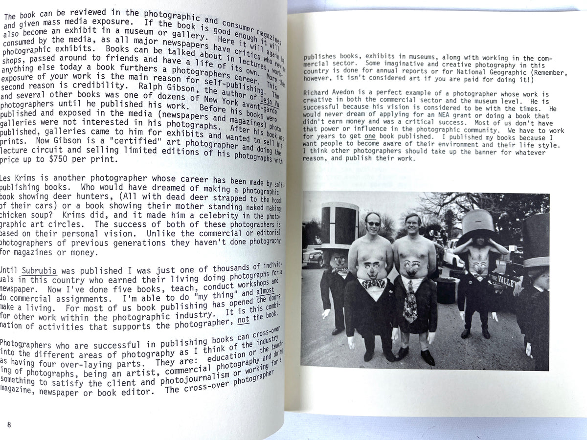 Bill Owens, Publish Your Photo Book (A Guide to Self-Publishing), 1st Print, 1979, VG+ SC